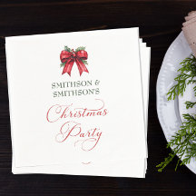 Custom Christmas Party Papier servet