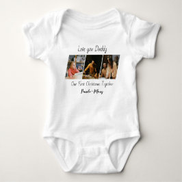 Custom Christmas Photo Baby Bodysuit 