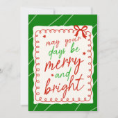 Custom Christmas Photo Greeting Card Feestdagenkaart (Voorkant)