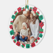 Custom Christmas presents Keramisch Ornament (Links)