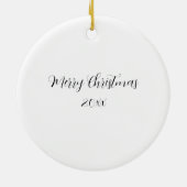 Custom Christmas presents Keramisch Ornament (Achterkant)