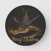 Custom Christmas  Ronde Klok (Voorkant)