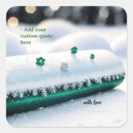 Custom Christmas Vierkante Sticker