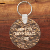Custom Chunky Chocolate Custom Text Sleutelhanger (Voorkant)