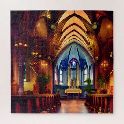 Custom Church Imaginaire Art 01 Jigsaw puzzle (Vertical)