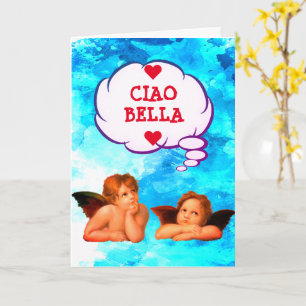 Custom CIAO BELLA Cherubs Angels Valentijnse Kaart