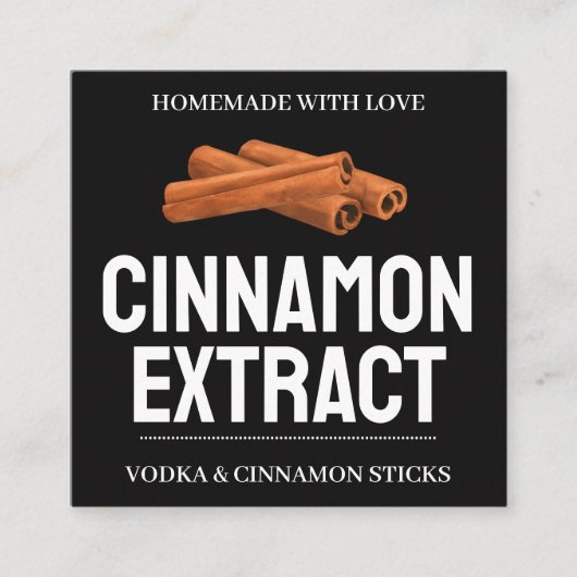 Custom Cinnamon Extract label VE011_01sqv2 (Voorkant)