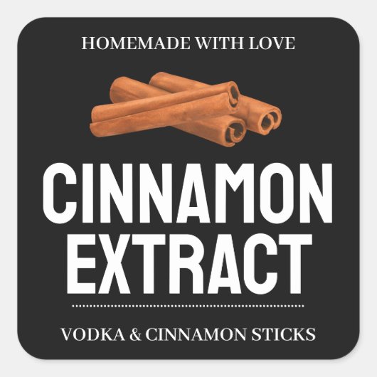 Custom Cinnamon Extract label VE011_01sqv2 (Voorkant)