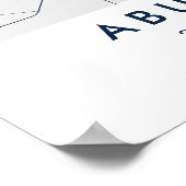 Custom City Map Abu Dhabi UAE Wall Art Poster (Hoek)