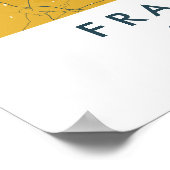 Custom City Map Frankfurt Germany Wall Art Poster (Coin)