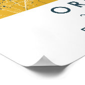 Custom City Map Orlando Florida Wall Art Poster (Coin)