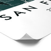 Custom City Map San Francisco Wall Art Poster (Hoek)