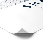 Custom City Map Shanghai China Wall Art Poster (Hoek)