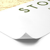 Custom City Map Stockholm Sweden Wall Art Poster (Coin)