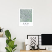 Custom City Map Sydney Australia Poster (Bureau à domicile)