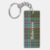 Custom Clan Anderson Tartan Pset Sleutelhanger (Voorkant Links)