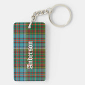 Custom Clan Anderson Tartan Pset Sleutelhanger (achterkant)