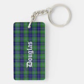 Custom Clan Douglas Tartan Plaid Sleutelhanger (achterkant)