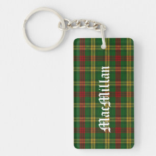 Custom Clan MacMillan Tartan Plaid Sleutelhanger