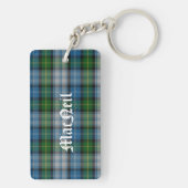 Custom Clan MacNeil Tartan Plaid Sleutelhanger (achterkant)