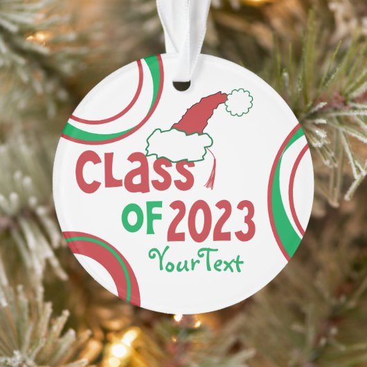 Custom Class 2023 © Grad Tassel Ornement de vacanc (Arbre)