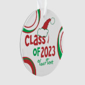 Custom Class 2023 © Grad Tassel Ornement de vacanc (devant)