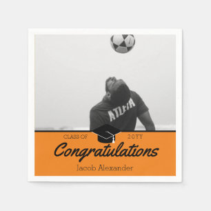 Custom Class Photo School Afstuderen Servet