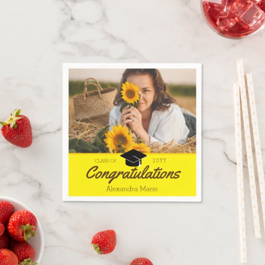 Custom Class Photo School Afstuderen Servet (Insitu)