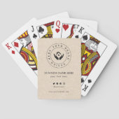 Custom Classic Business Logo & QR-code Pokerkaarten (Achterkant)