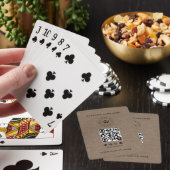 Custom Classic Business Logo & QR-code Pokerkaarten (Insitu)