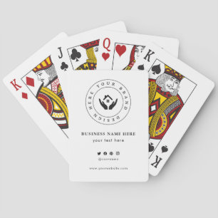 Custom Classic Business Logo & QR-code Pokerkaarten