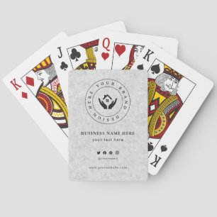Custom Classic Business Logo & QR-code Pokerkaarten