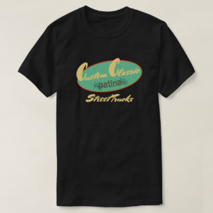 Custom Classic Patina Street Trucks Retro T-shirt