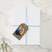 Custom Classic Rosie De Riveter Cadeaulabel (Met Touw)