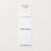 Custom Classic Self-Stand Earring Display Cards (Outside Unfolded)