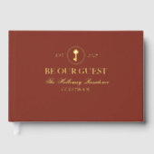 Custom Classic Soyez Notre Guest Book (Recto)