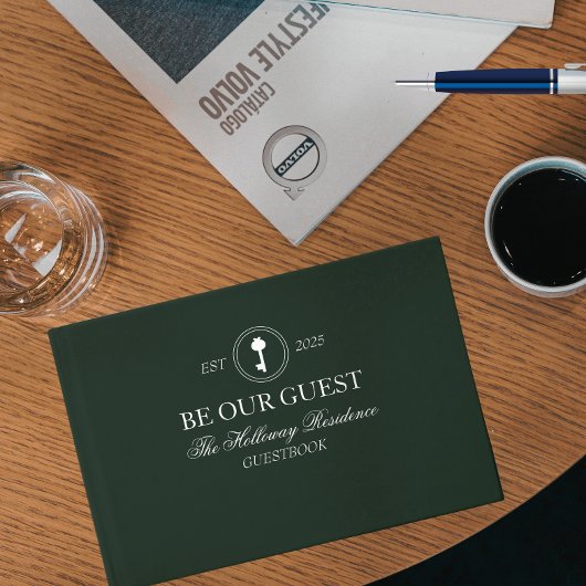 Custom Classic Soyez Notre Guest Book