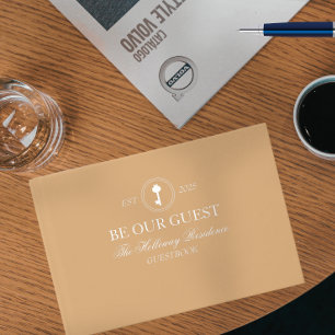 Custom Classic Soyez Notre Guest Book