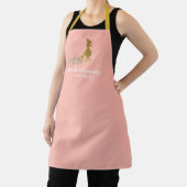 Custom Cleaning Service Co. Naam Pink & Gold Perso Schort (Insitu)