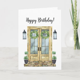 Custom Client Happy Birthday Celebration Note Kaar Notitiekaartje