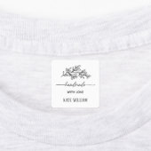 Custom Clothing Iron on label for handmade item (Aangebracht)
