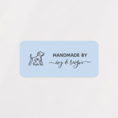 Custom clothing Label for crafter with pet icon (Design 2)