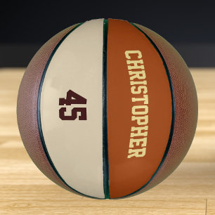Custom Club Team Speler Naam Nummer Monogrammed Basketbal