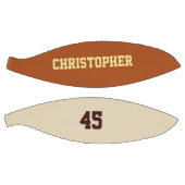 Custom Club Team Speler Naam Nummer Monogrammed Basketbal (Panelen)