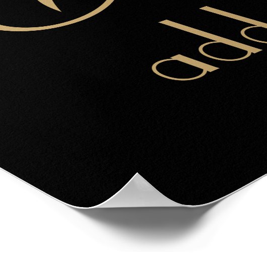 Custom Cocktail Large Poster (Coin)