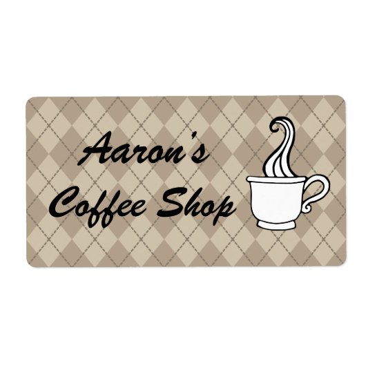 Custom Coffee Labels  (Voorkant)