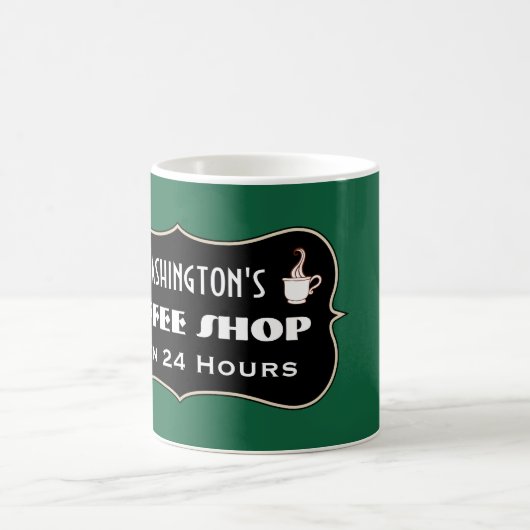 Custom Coffee Shop Mok Gift (Center)