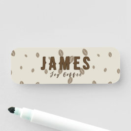 Custom Coffee Shop Name Tag | Personalized Busines