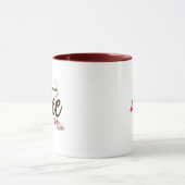 Custom Coffee Time Typografie Coffee Mok (Midden)