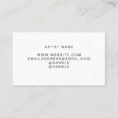 Custom Collage Art Artist Visitekaartje (Achterkant)